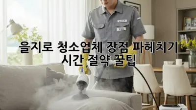 ✨을지로 청소업체 장점 파헤치기!✨ 시간 절약 꿀팁🍯